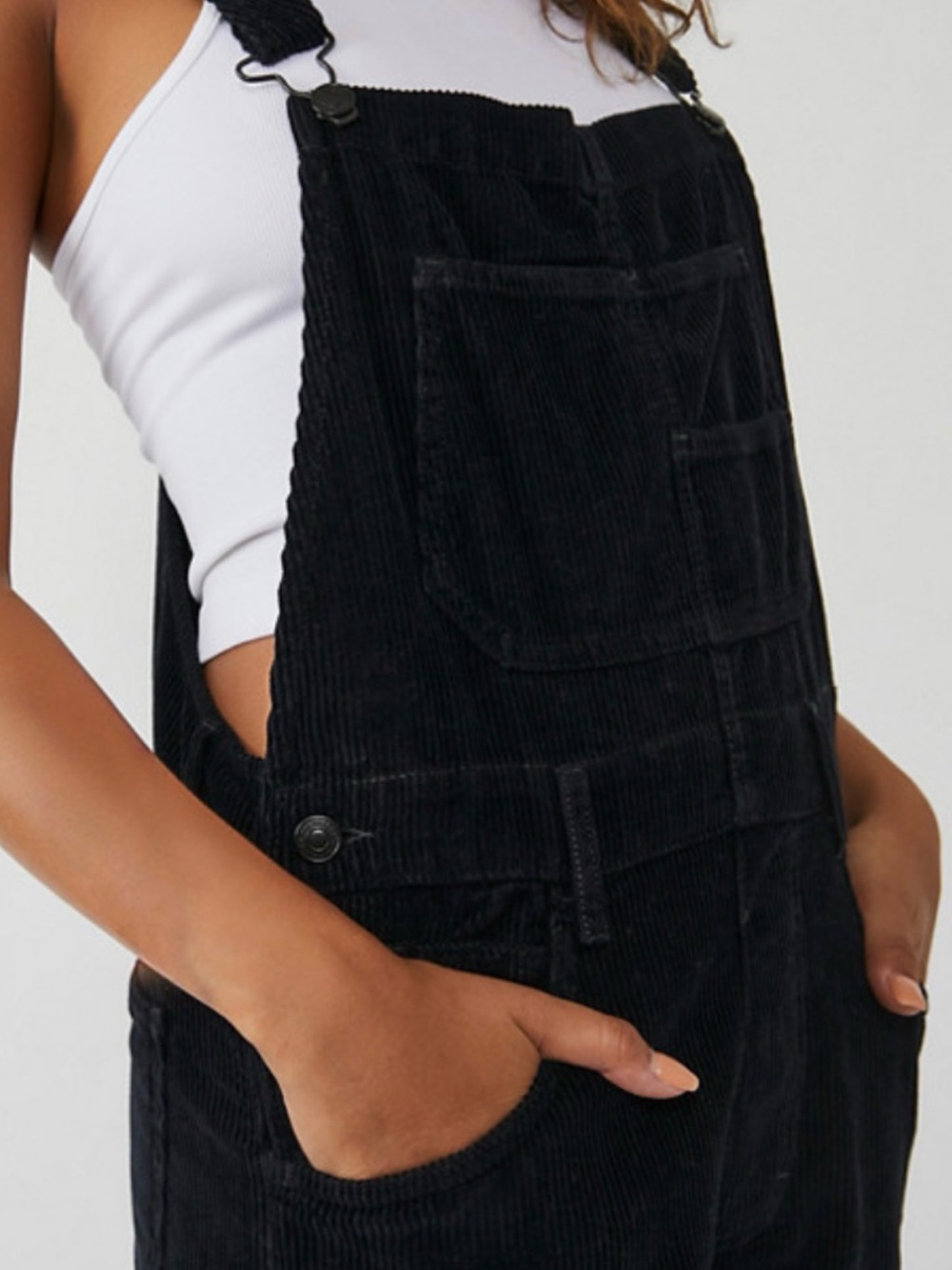 For @ledahoxha Free People Ziggy Overall Corduroy - Picture 2 of 6